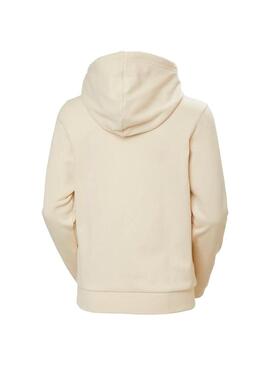 Sudadera Mujer Helly Hansen Logo Crema
