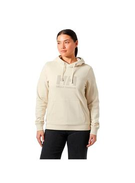 Sudadera Mujer Helly Hansen Logo Crema