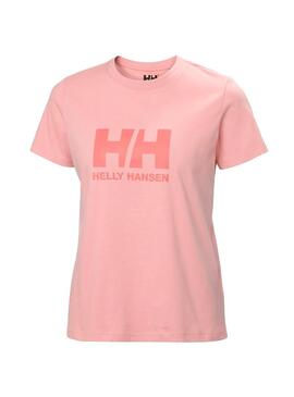 Camiseta Mujer Helly Hansen Logo Rosa