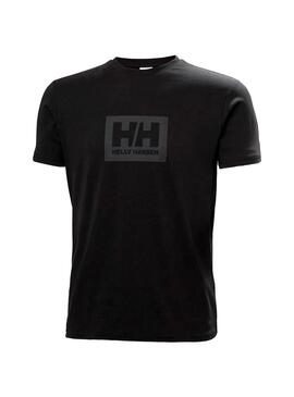 Camiseta Hombre Helly Hansen Box 2.0 Negra