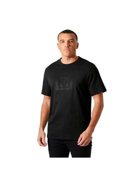 Camiseta Hombre Helly Hansen Box 2.0 Negra