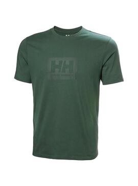 Camiseta Hombre Helly Hansen Box T 2.0 Verde