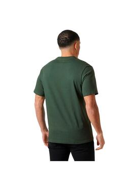 Camiseta Hombre Helly Hansen Box T 2.0 Verde