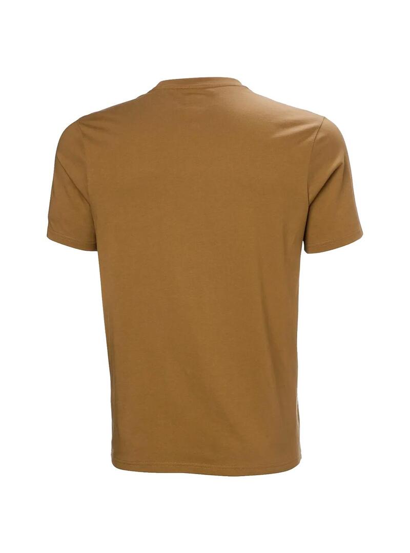 Camiseta Hombre Helly Hansen Box T 2.0 Marrón