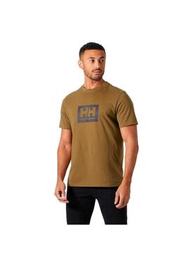 Camiseta Hombre Helly Hansen Box T 2.0 Marrón