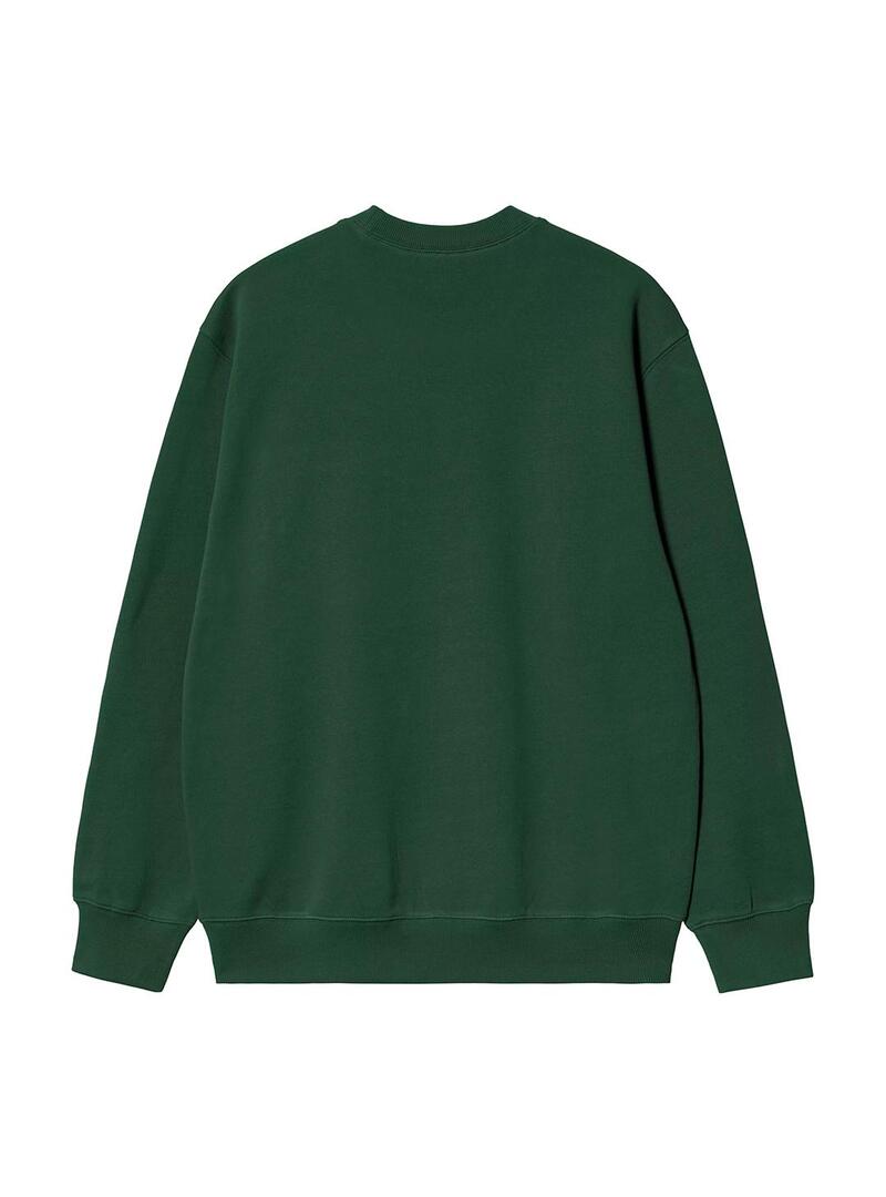 Sudadera Hombre Carhartt WIP Sweat Verde Rosa