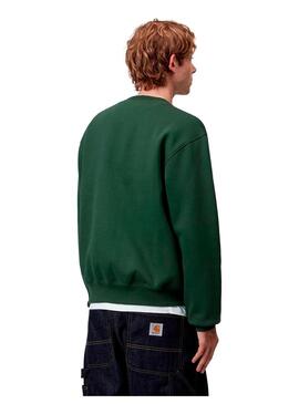 Sudadera Hombre Carhartt WIP Sweat Verde Rosa