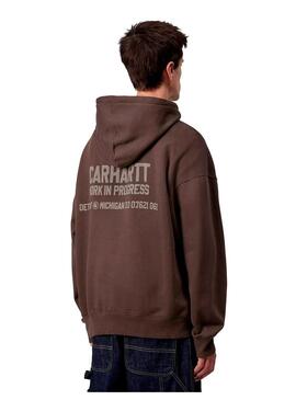 Sudadera Hombre Carhartt WIP Distance Marron