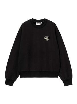 Sudadera Mujer Carhartt WIP Hearts Negro
