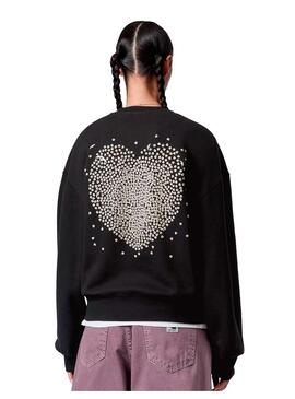 Sudadera Mujer Carhartt WIP Hearts Negro