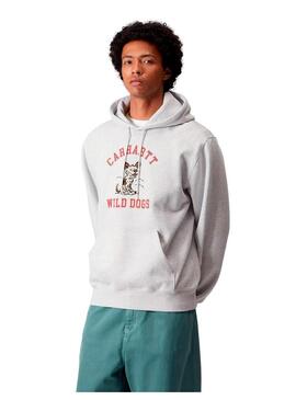 Sudadera Hombre Carhartt WIP Wild Dog Gris