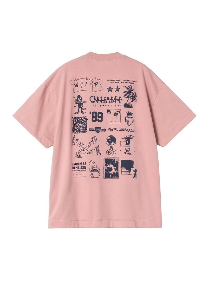 Camiseta Mujer Carhartt WIP Modal Rosa