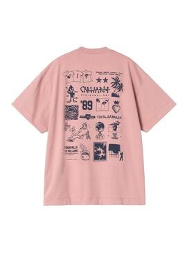 Camiseta Mujer Carhartt WIP Modal Rosa