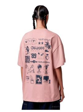 Camiseta Mujer Carhartt WIP Modal Rosa