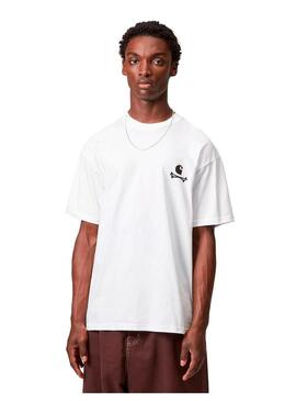 Camiseta Hombre Carhartt WIP Logo Archive Blanca