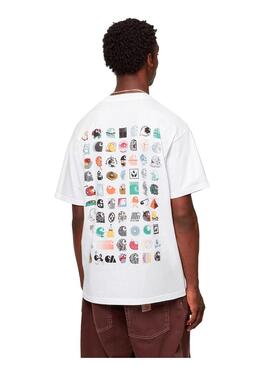 Camiseta Hombre Carhartt WIP Logo Archive Blanca