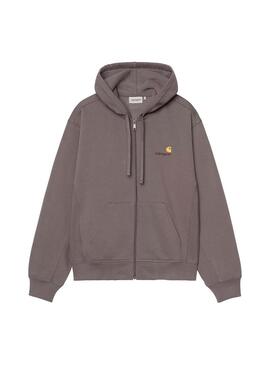 Sudadera Hombre Carhartt WIP American Script Gris