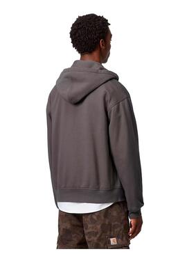 Sudadera Hombre Carhartt WIP American Script Gris