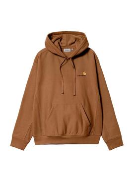 Sudadera Hombre Carhartt WIP American Script Marron