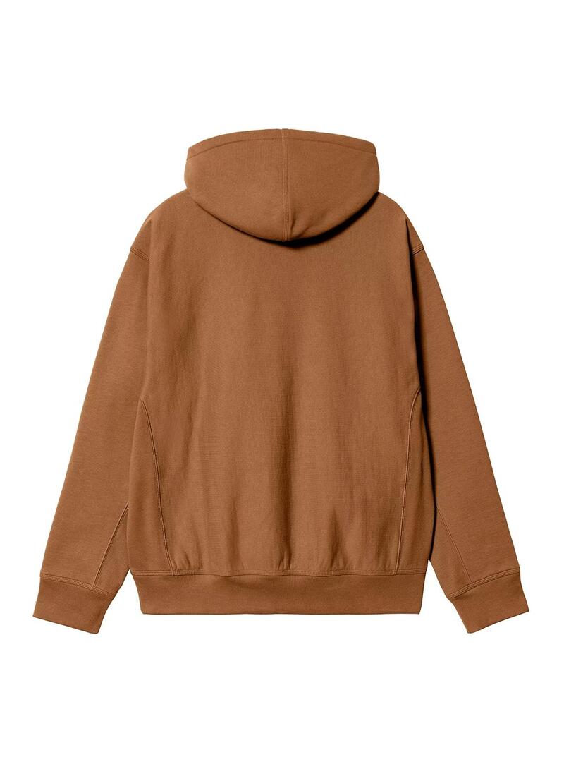 Sudadera Hombre Carhartt WIP American Script Marron