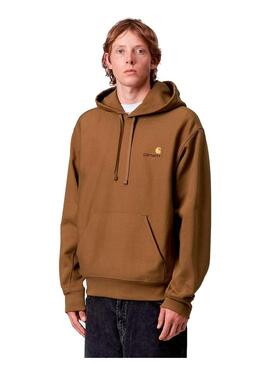 Sudadera Hombre Carhartt WIP American Script Marron