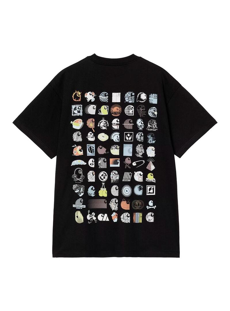 Camiseta Hombre Carhartt WIP Logo Archive Negra