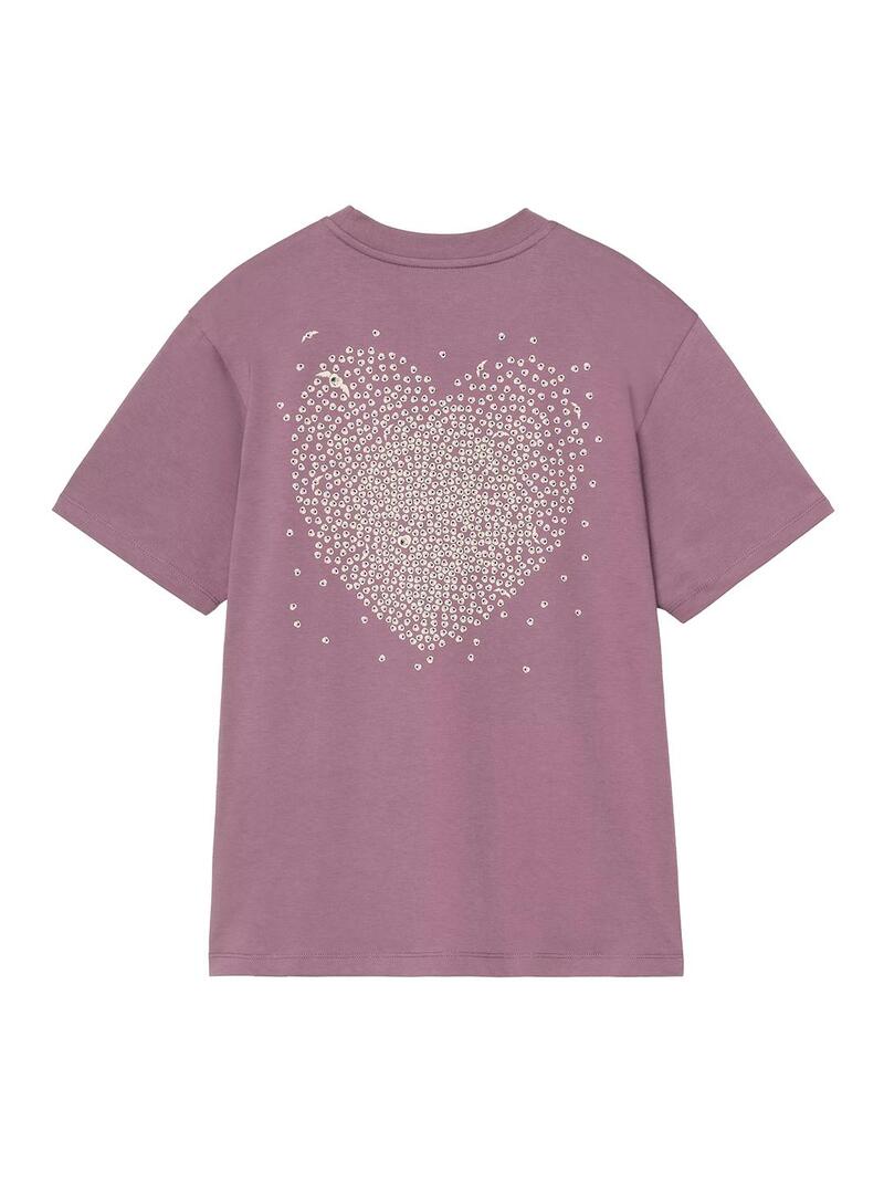 Camiseta Mujer Carhartt WIP Hearts Of Hartts Morada
