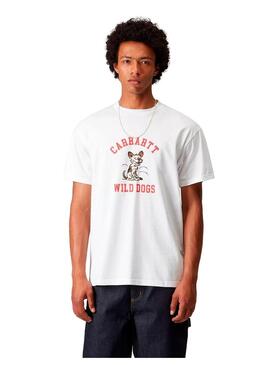 Camiseta Hombre Carhartt WIP Wild Dog Blanco