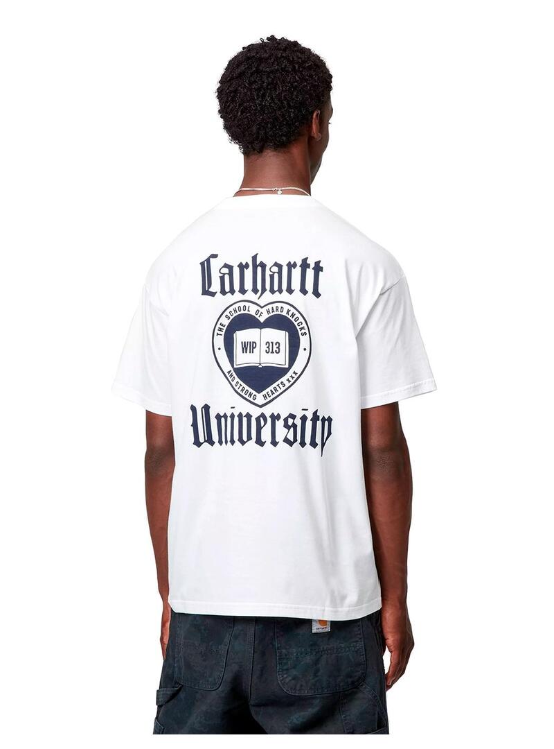 Camiseta Hombre Carhartt WIP Schooling Blanca