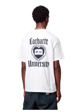 Camiseta Hombre Carhartt WIP Schooling Blanca