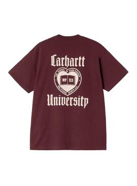 Camiseta Hombre Carhartt WIP Schooling Granate