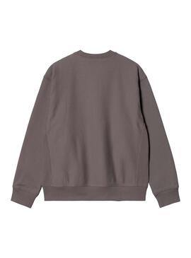 Sudadera Hombre Carhartt WIP American Script Gris