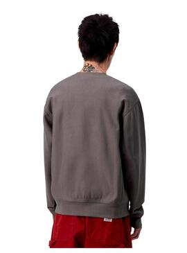 Sudadera Hombre Carhartt WIP American Script Gris