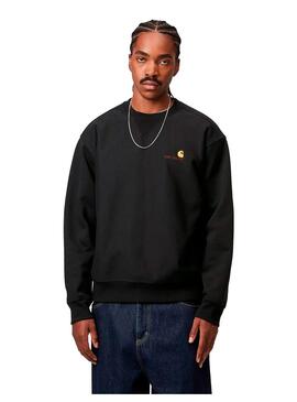Sudadera Hombre Carhartt WIP American Script Negra