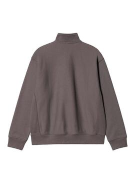 Sudadera Hombre Carhartt WIP Half Zip American Gris