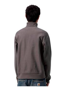 Sudadera Hombre Carhartt WIP Half Zip American Gris
