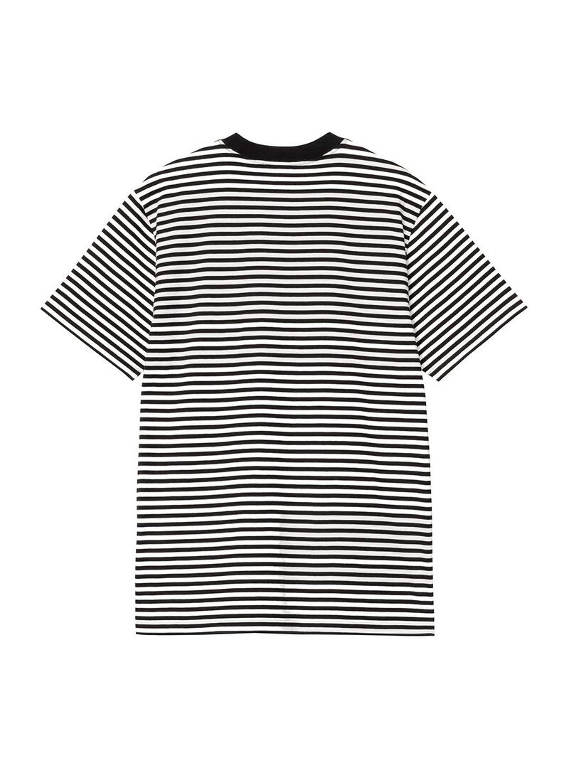 Camiseta Hombre Carhartt WIP Verne Pocket Negra Blanca