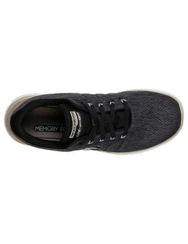 Zapatilla Skerchers Flex Advant 3.0 Negra Hombre