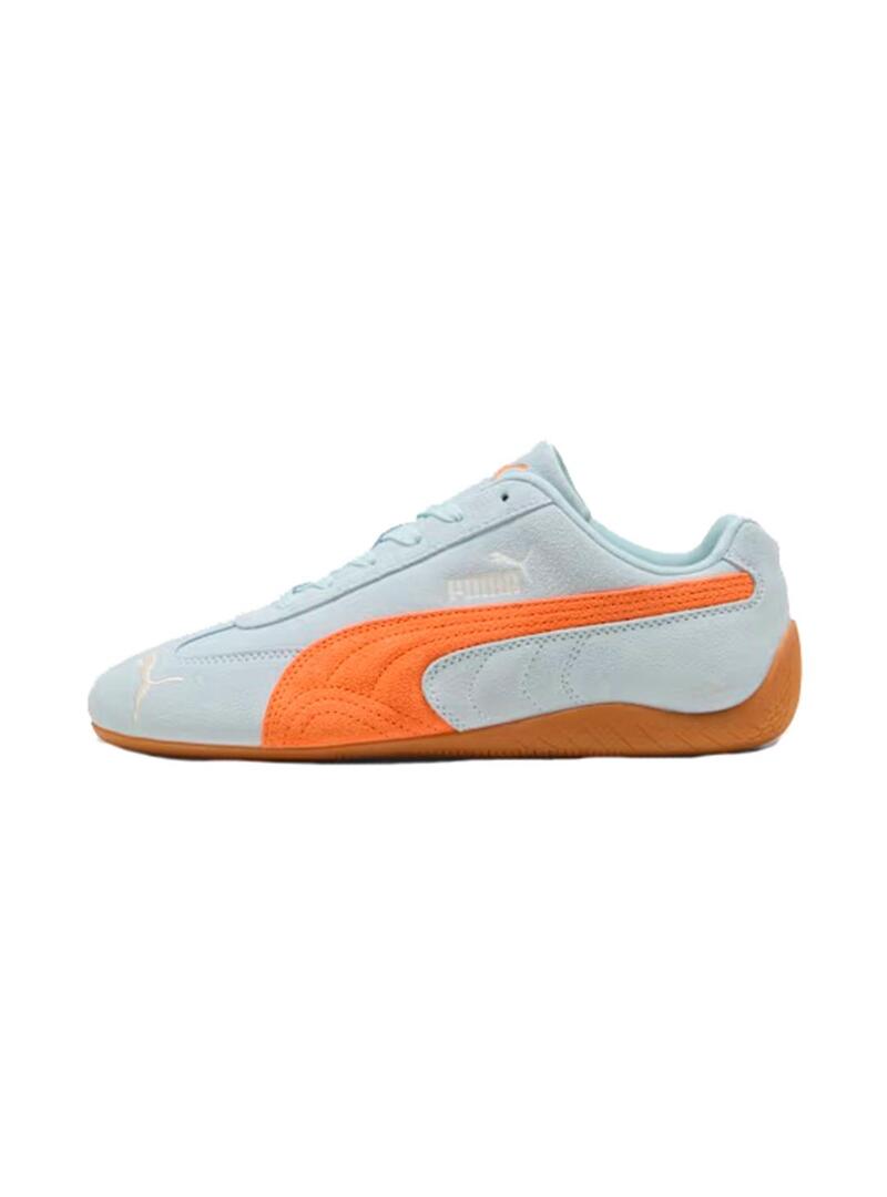 Zapatilla Mujer Puma Speedcat Azul Celeste Naranja