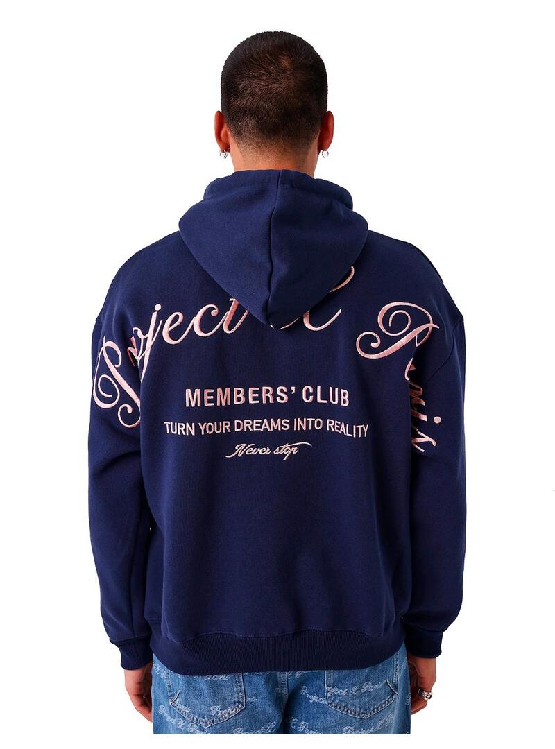 Sudadera Hombre ProjectXParis Members´Club Marino Rosa