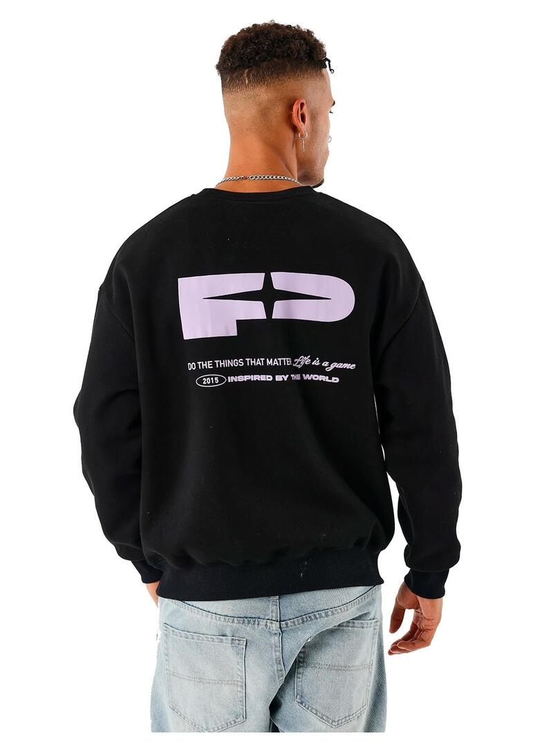 Sudadera Hombre ProjectXParis Polaris Negro Morado