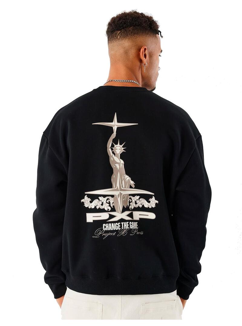 Sudadera Hombre Project X Paris Déité Negra