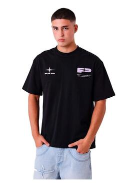 Camiseta  Hombre Project X Paris Negro Morado