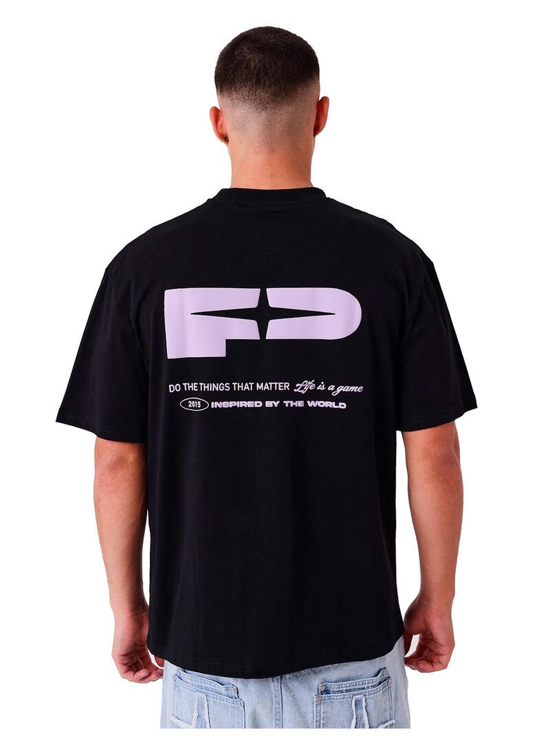 Camiseta  Hombre Project X Paris Negro Morado