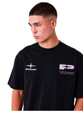 Camiseta  Hombre Project X Paris Negro Morado