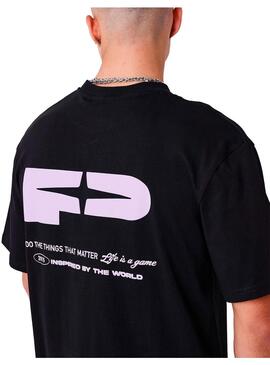 Camiseta  Hombre Project X Paris Negro Morado
