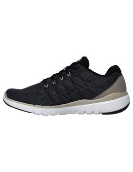 Zapatilla Skerchers Flex Advant 3.0 Negra Hombre