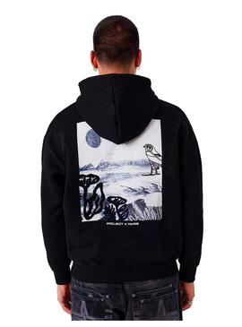 Sudadera Hombre Project X Paris Halcon Egipcio Negra