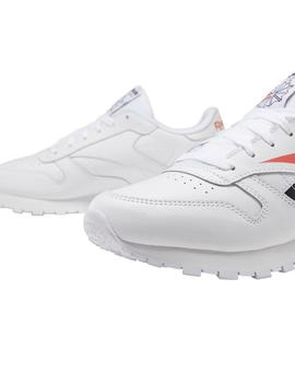 Zapatilla Mujer Reebok Classic Blanca/Roja/Negro