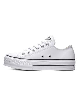 Zapatilla Mujer Converse All Star Lift Clean Leather Blanco